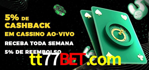 Promoções do cassino ao Vivo tt77bet.com